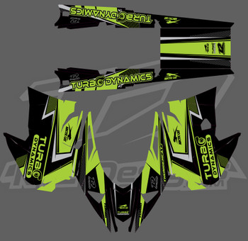 Turbo Dynamics full sled wraps for Arctic Cat 2017-2021+ by R12 design Turbo Dynamics full sled wraps for Arctic Cat 2017-2021+ by R12 design