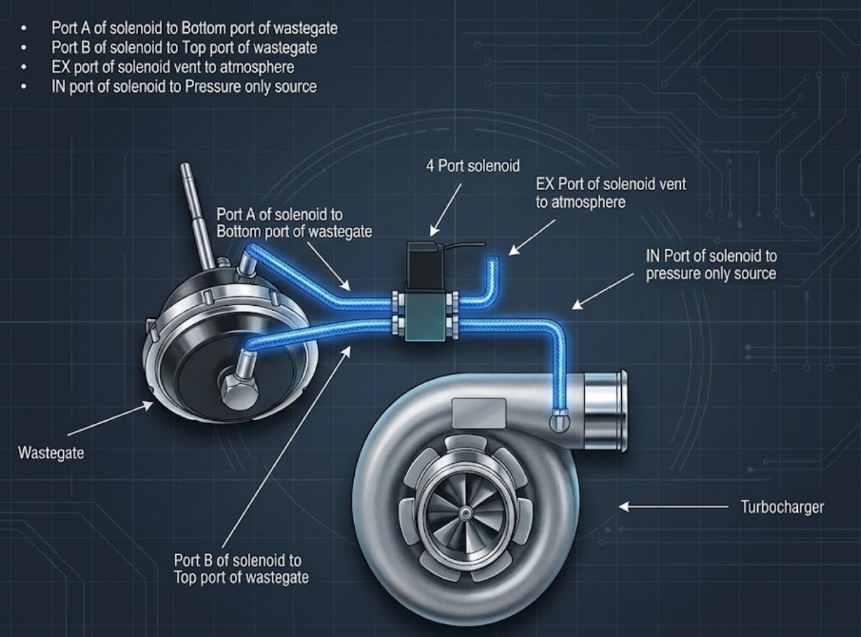 Diagramme d'installation du Wastegate