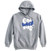 CP Super-10 Hoodie in Blue and Grey. Youth and Adult