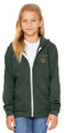 Super soft Bela + Canvas sponge fleece full zip in youth and adult