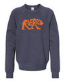 Riverside youth camp crew sweatshirt in navy heather