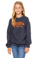 Riverside youth camp crew sweatshirt in navy heather