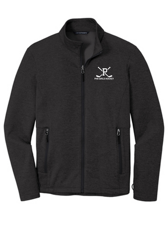 Port Authority® Collective Striated Fleece Jacket in black