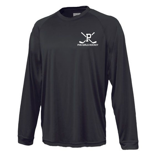 Long sleeve power tee in black