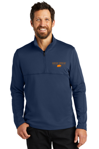 Adult 1/4 zip smooth fleece