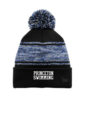 Princeton Swimming New Era ® Knit Chilled Pom Beanie