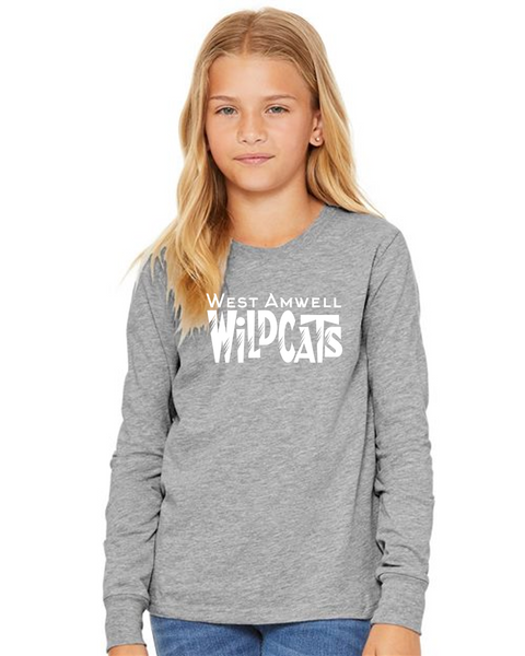 Bella and  Canvas long sleeve tee in athletic heather Bella and  Canvas long sleeve tee in athletic heather