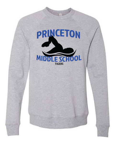 Princeton Middle School Swimming crew fleece in 3 colors Princeton Middle School Swimming crew fleece in 3 colors