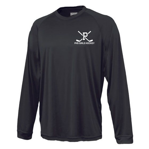 Long sleeve power tee in black Long sleeve power tee in black