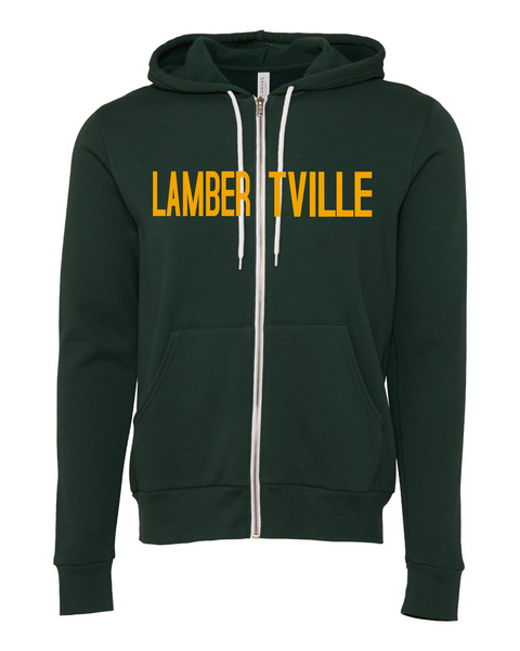 Bella + Canvas full zip fleece with sewn letters Bella + Canvas full zip fleece with sewn letters