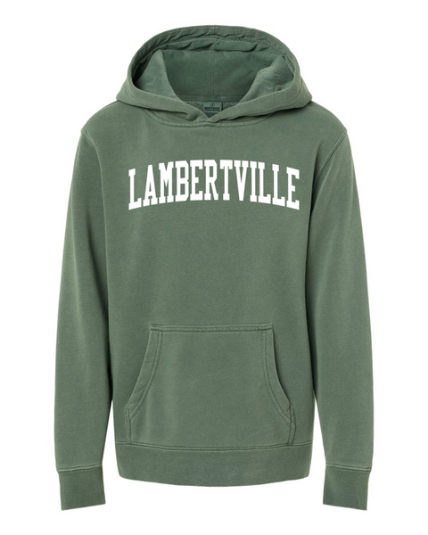 Youth Independent pigment dyed hoodie in alpine green Youth Independent pigment dyed hoodie in alpine green