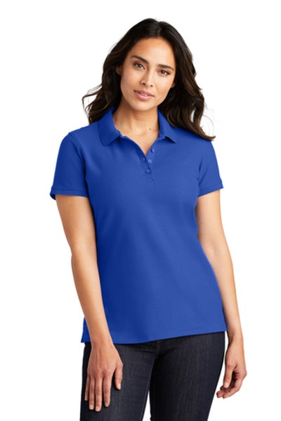 L100 Port Authority® Women's Core Classic Pique Polo with embroidered logo