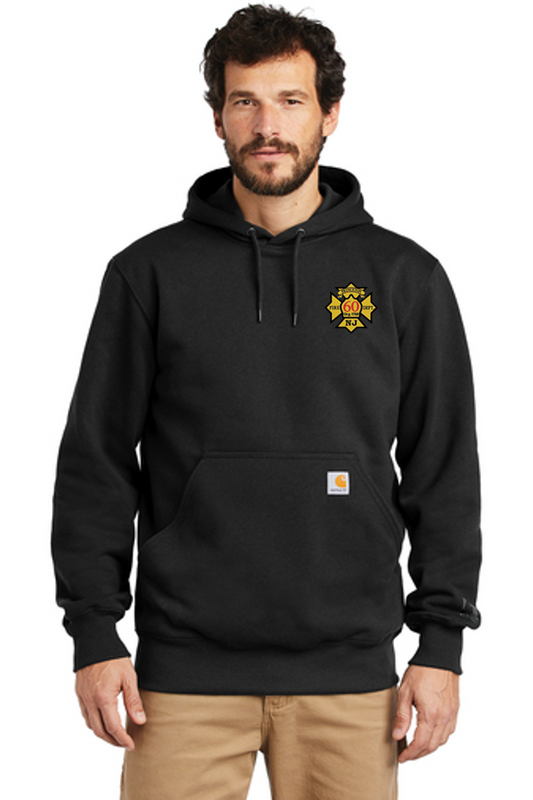 Carhartt ® Rain Defender ® Paxton Heavyweight Hooded Sweatshirt in black