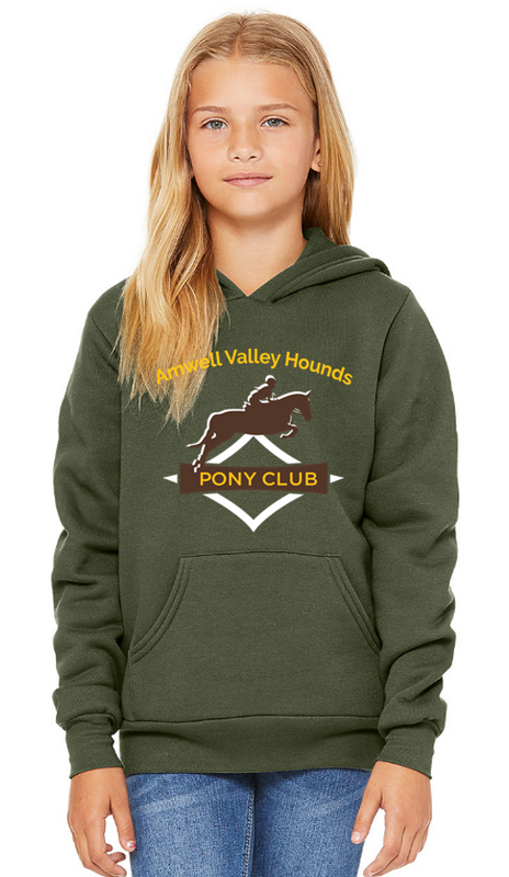 Pullover fleece in military green