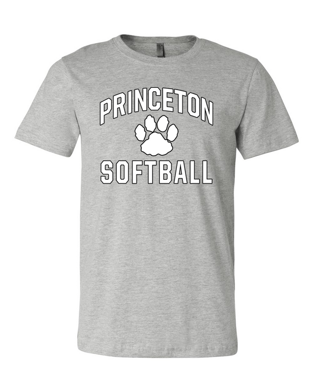 Everyday softball tee in athletic heather