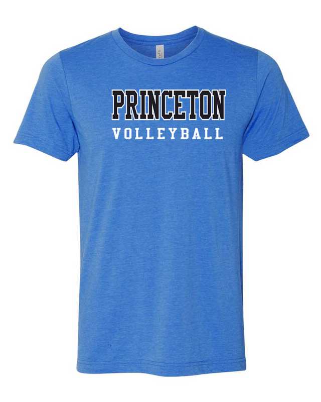 Unisex Princeton Volleyball tee in 3 colors