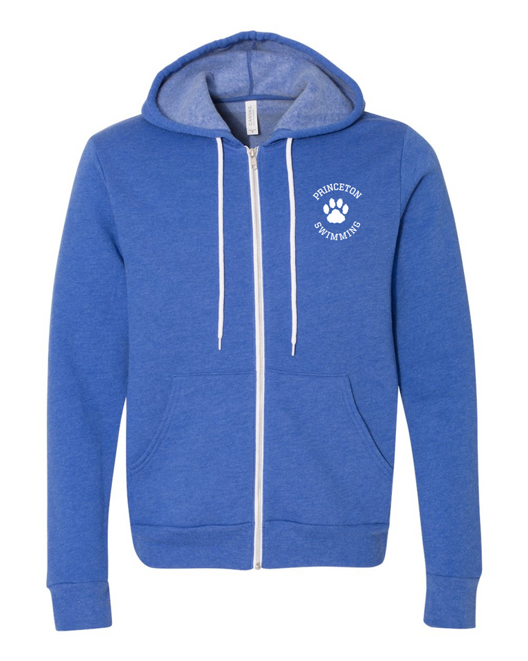 PHS Swimming full zip fleece in heather royal