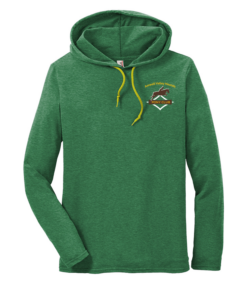 Ladies 100% Combed Ring Spun Cotton Long Sleeve Hooded T-Shirt