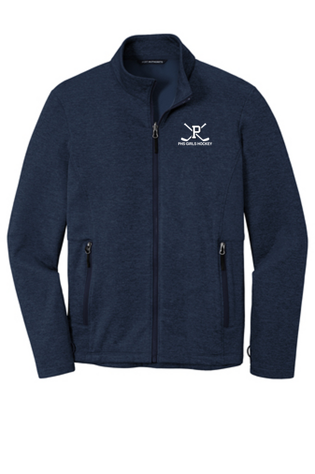 Port Authority® Collective Striated Fleece Jacket in Navy