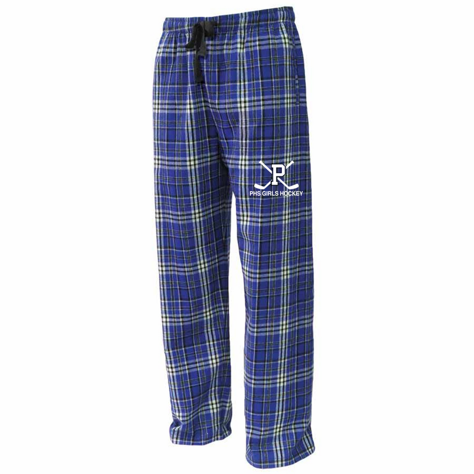 Flannel in white and royal Flannel in white and royal