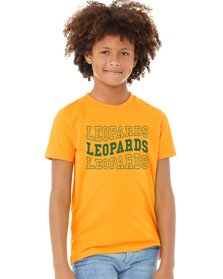 Leopards tee in gold