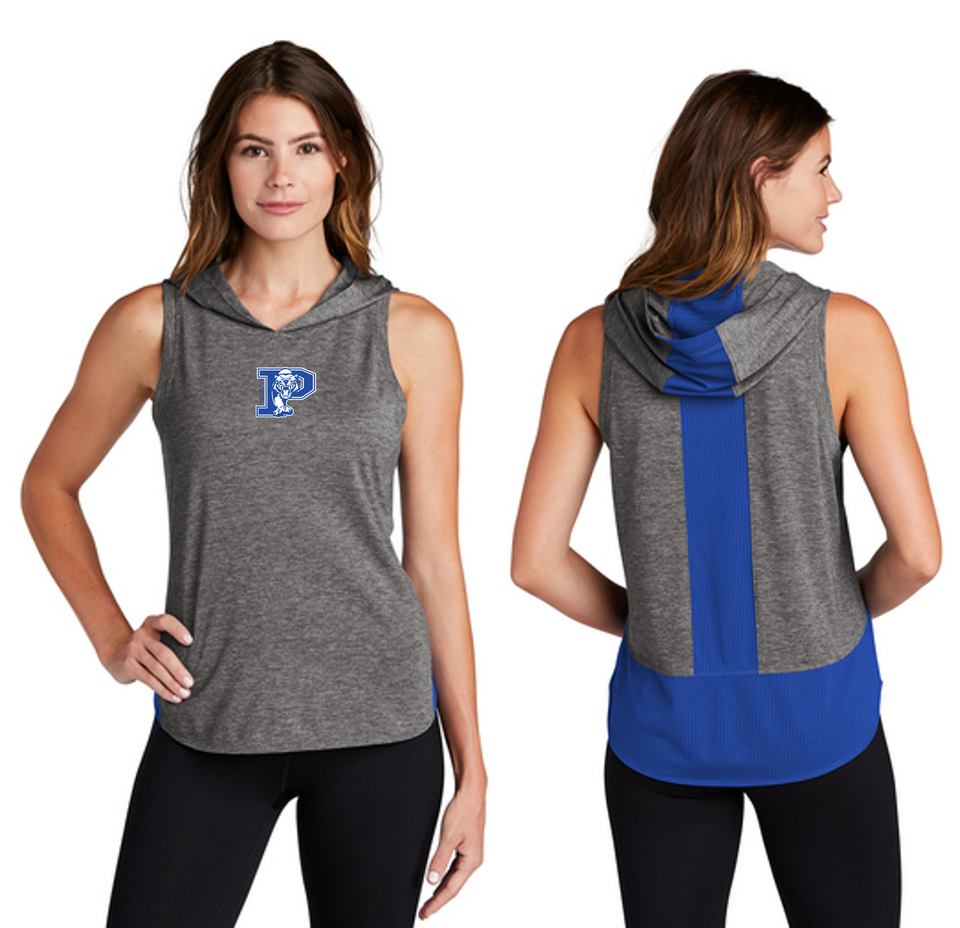 Sport-Tek ® Ladies PosiCharge ® Tri-Blend Wicking Draft Hoodie Tank