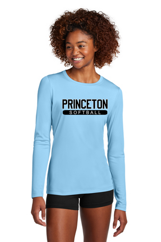 NEW Sport-Tek® Ladies  Softball Posi-UV® Pro Long Sleeve in light blue