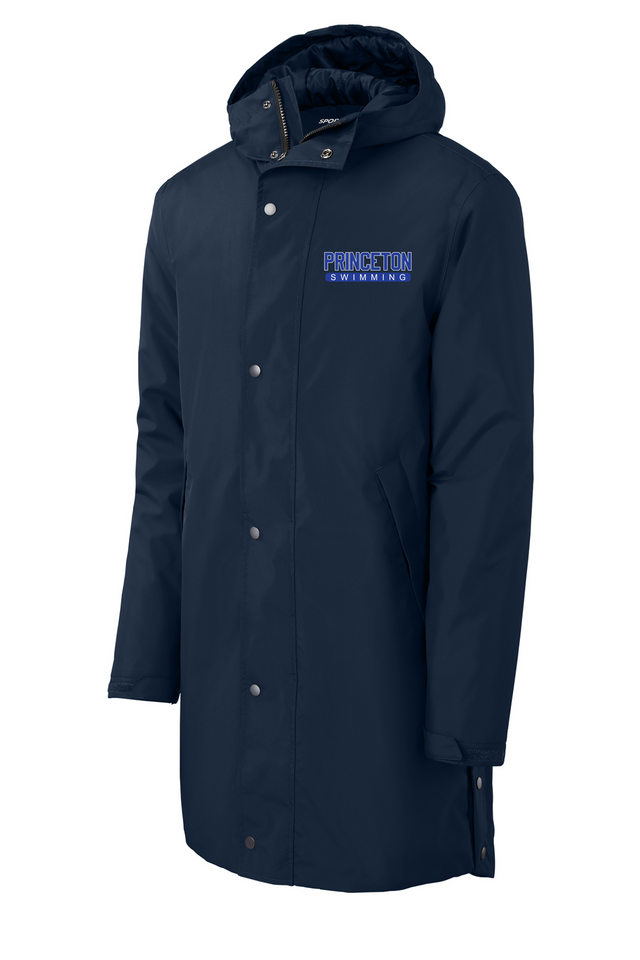 Sport-Tek® Waterproof Insulated Sideline Parka Princeton Swimming in Navy Sport-Tek® Waterproof Insulated Sideline Parka Princeton Swimming in Navy