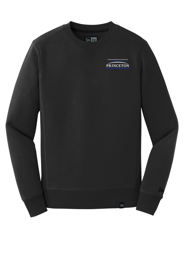 New Era French Terry crew in black