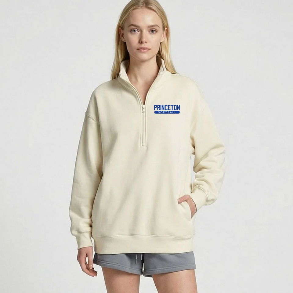 womens oversize 1/2 zip