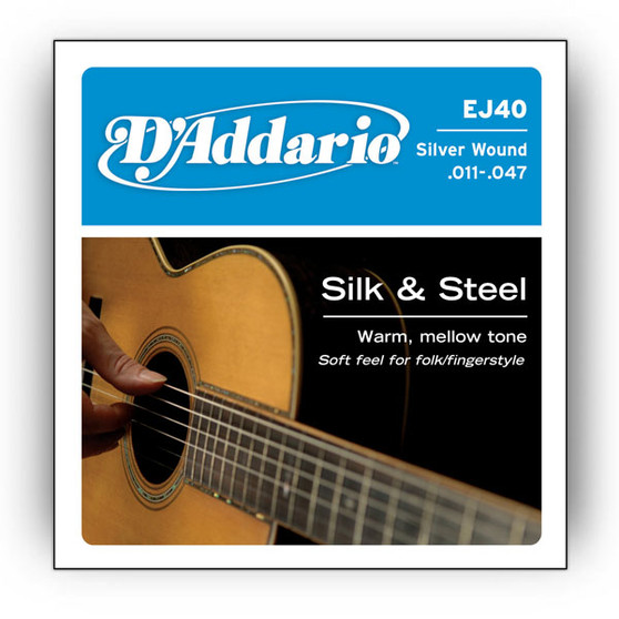 D'Addario EJ40 Silk & Steel Acoustic Guitar Strings