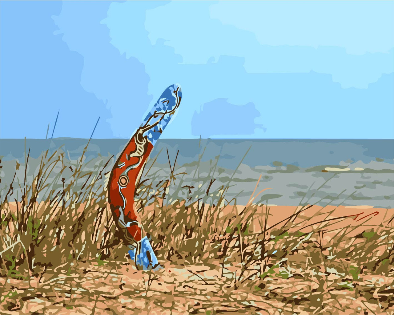 Paint by Numbers Kit 40x50cm Boomerang Beach