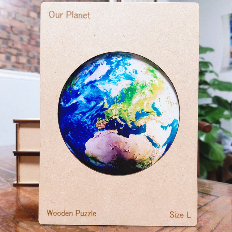 Wooden Jigsaw Puzzle Earth ArtistIsU