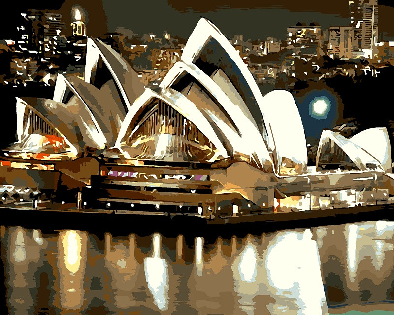 Paint by Numbers 40x50cm The Opera House