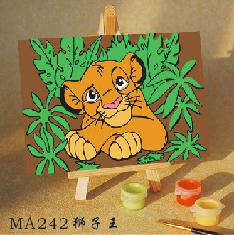 painting by numbers 10x15cm lion king