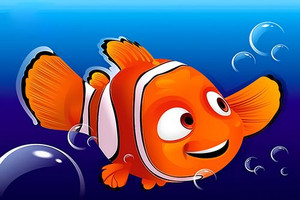 Happy Clown Fish Paint by Numbers 20x30cm Kit Happy Clown Fish Paint by Numbers 20x30cm Kit