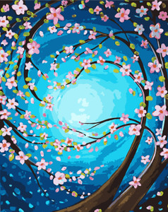 Swirl Blossom Paint by Numbers Kit Swirl Blossom Paint by Numbers Kit