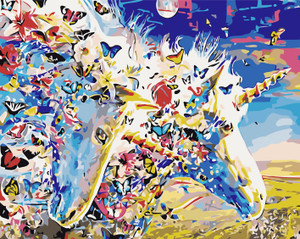 Butterfly Unicorn Paint by Numbers Kit Butterfly Unicorn Paint by Numbers Kit