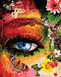 Flower Face Paint by Numbers Kit Flower Face Paint by Numbers Kit