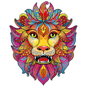 Wooden Jigsaw Puzzle - Mysterious Lion