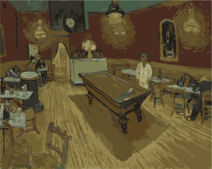 The night cafe by Van Gogh The night cafe by Van Gogh
