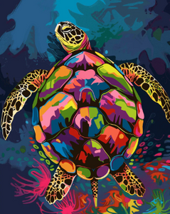 Colourful Sea Turtle