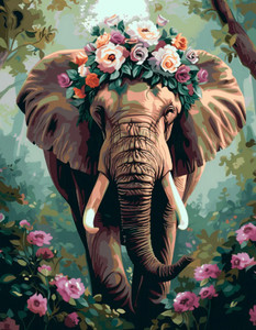 Flower Majestic Elephant