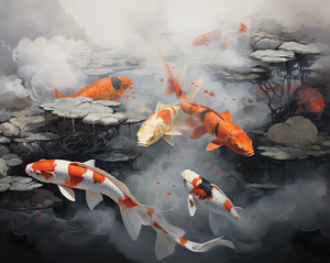 White and Orange Koi