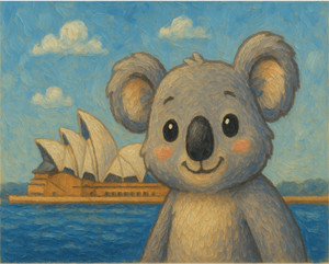 Koala and Opera House Koala and Opera House