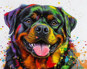 Colourful Rottweiler Colourful Rottweiler
