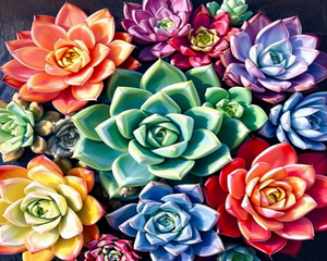 Colourful Succulents Colourful Succulents