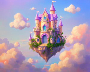 Fantasy Castle in the Clouds Fantasy Castle in the Clouds