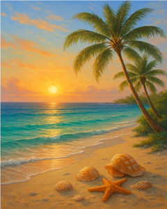 Tropical Beach at Sunrise Tropical Beach at Sunrise