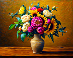 Flower Bouquet in a Vase Flower Bouquet in a Vase